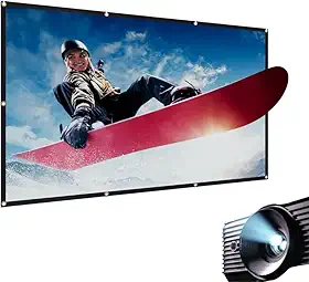 Tela De Projeção 120 Polegadas Datashow Projetor Imagem Gigante Cinema Em Casa
