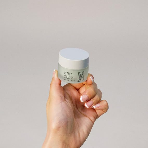 FACETORY Urban Calm Barrier Cream Hydrating Face Moisturizer with Hyaluronic Acid, Fermented Honeybush Daily Moisturizer Face Cream for Aging, Oily, Dry, Sensitive Skin, Mini Travel Lotion 0.5 Fl Oz
