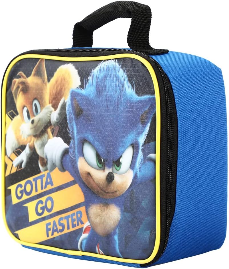 Sonic The Hedgehog Sonic and Tails Kids Printed PVC Front Panel Lunch box for boys