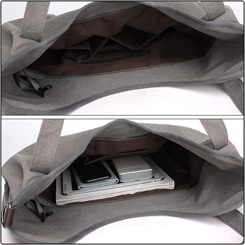 Tote Handbag for Women Hobo Shoulder Purse Roomy Crossbody Bag Canvas Messenger Satchel Tote Purse