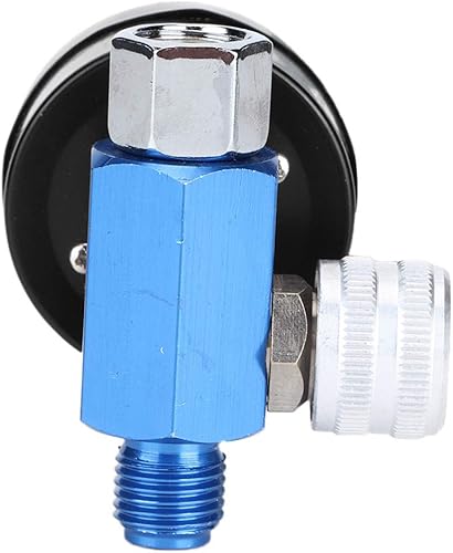Miniatura 8 de EVTSCAN Regulador de presión para compresor de aire, medidor regulador de presión de aire, aleación de aluminio, pistola de pulverización ajustable,