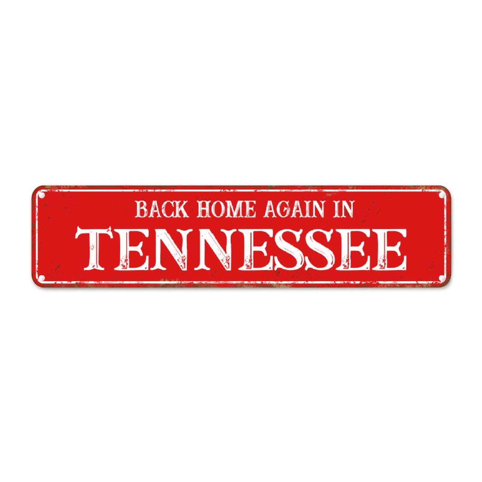 Plaque Tennessee en aluminium retro decoration murale US 61x15cm