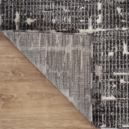 Tapete decorativo Abani negro 5'3" x 7'6" miniatura 6