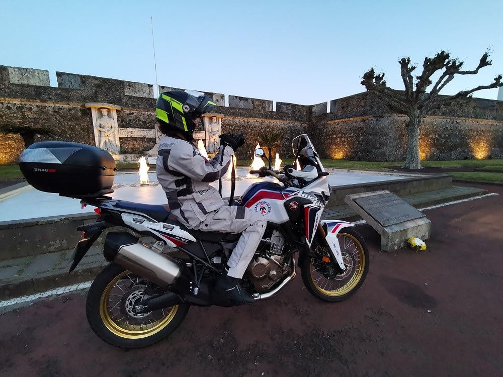 Botas de moto de turismo FREEDOM WP en microfibra, totalmente impermeables, protección en tobillo y puntera, suela de alto agarre, color negro
