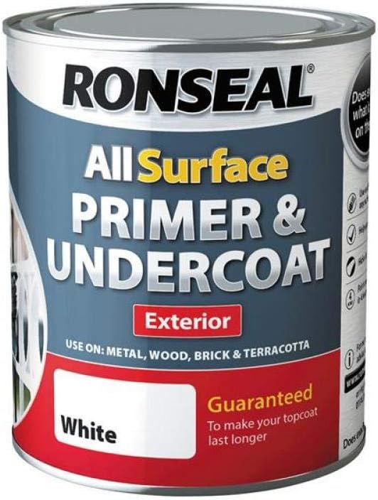 Ronseal 37559 All Surface Primer and Undercoat, White, 750ml Amazon
