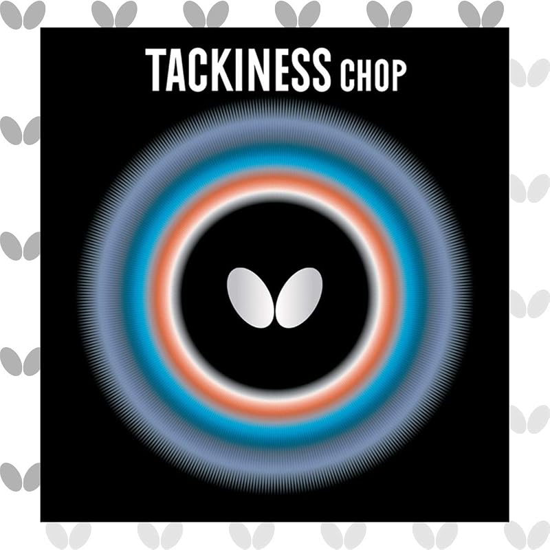 Tackiness Chop Goma para tenis de mesa Goma para tenis de mesa | 1,5 mm, 1,7 mm o 1,9 mm | Rojo o Negro | 1 lámina de goma de tenis de mesa invertida | Goma de tenis de mesa profesional