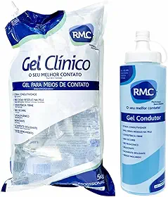 Gel Condutor Incolor Para Ultrassom RMC Tens Fes Bag 5kg + Recipiente 300g