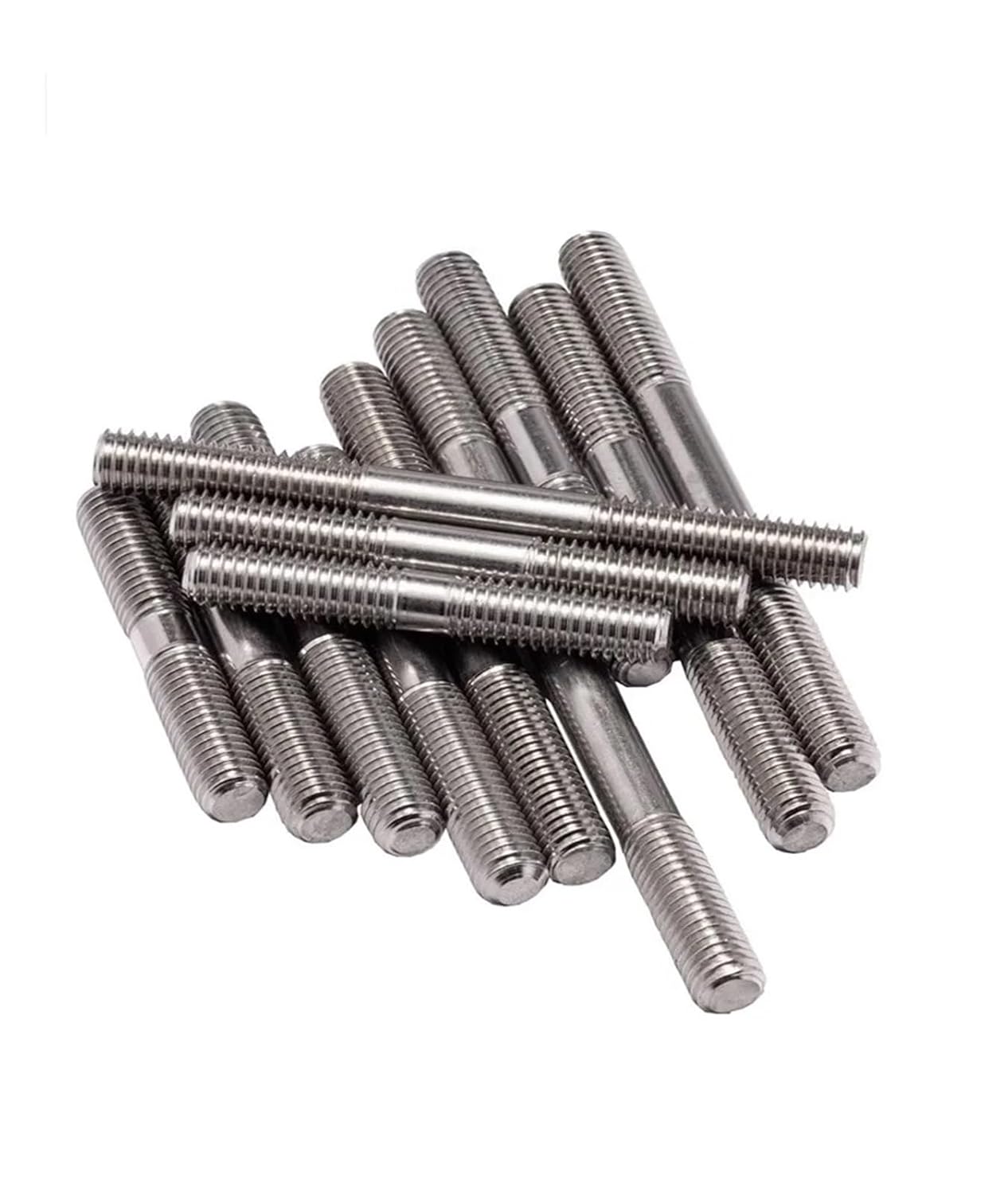 Double End Threaded Stud Screw Bolt M3 M4 M5 M6 M8 M10 M12 M16 Double End Thread Rod 304 Stainless Steel Dual Head Threaded Bar Headless Stud Bolts(130MM_M16)