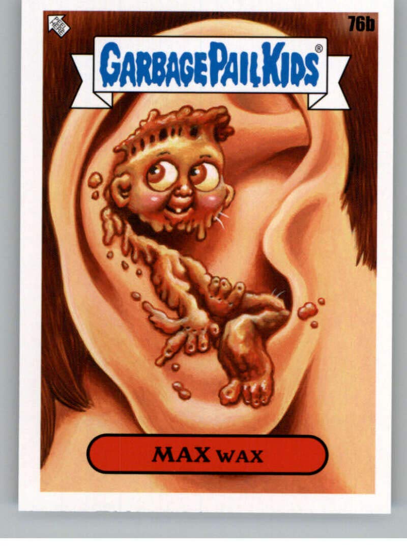 2020 Topps Garbage Pail Kids Series 2 35th Anniversary NonSport Trading Card #76B MAX WAX Official GPK Sticker Trading Card From The Topps Company highlighting Fan Favorite Characters throughout the years in Raw (NM or Better) Condition