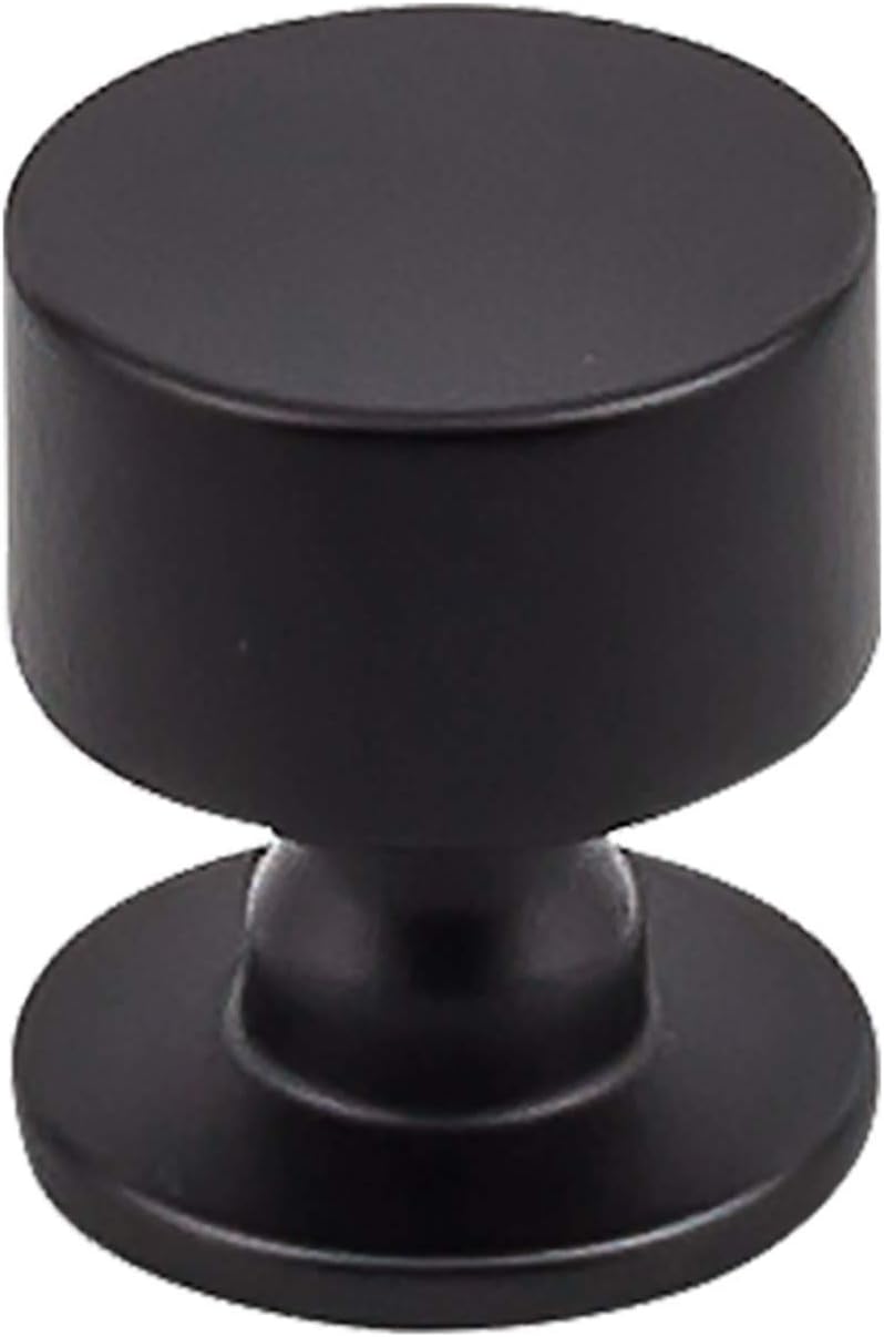 Top Knobs TK821BLK Serene Collection 1-1/8 Lily Knob, Flat Black