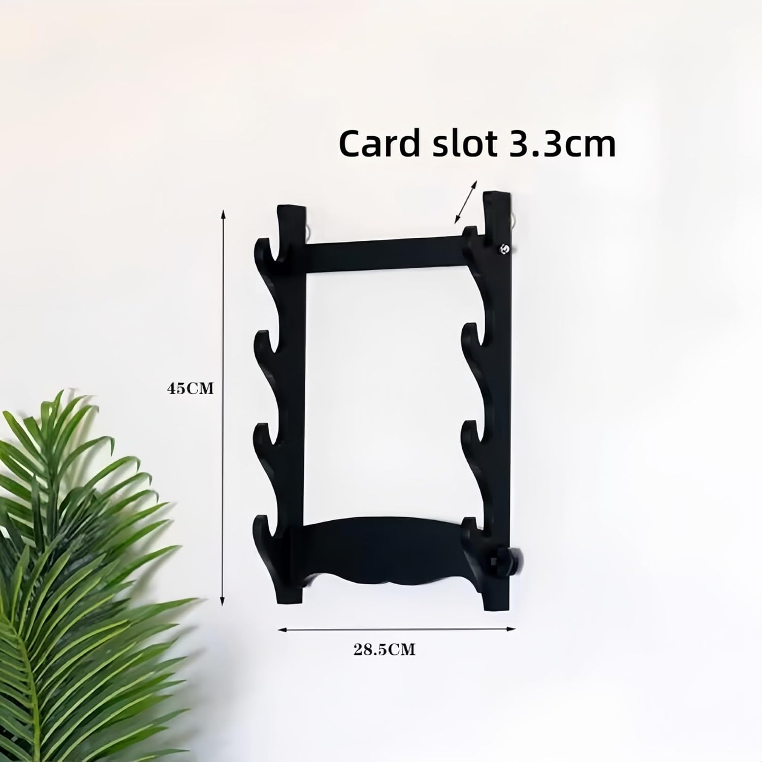 Sword Hangers for Wall No Punching Required Waterproof，Enduring, Lightweight and Space-Saving，Easy to Install for Wall Mount Japanese Samurai Display Stand.(Density Board,4 Layer)