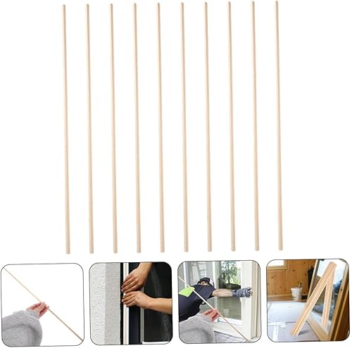 Miniatura 9 de Abaodam 10 calcomanías decorativas triangulares de madera de pino