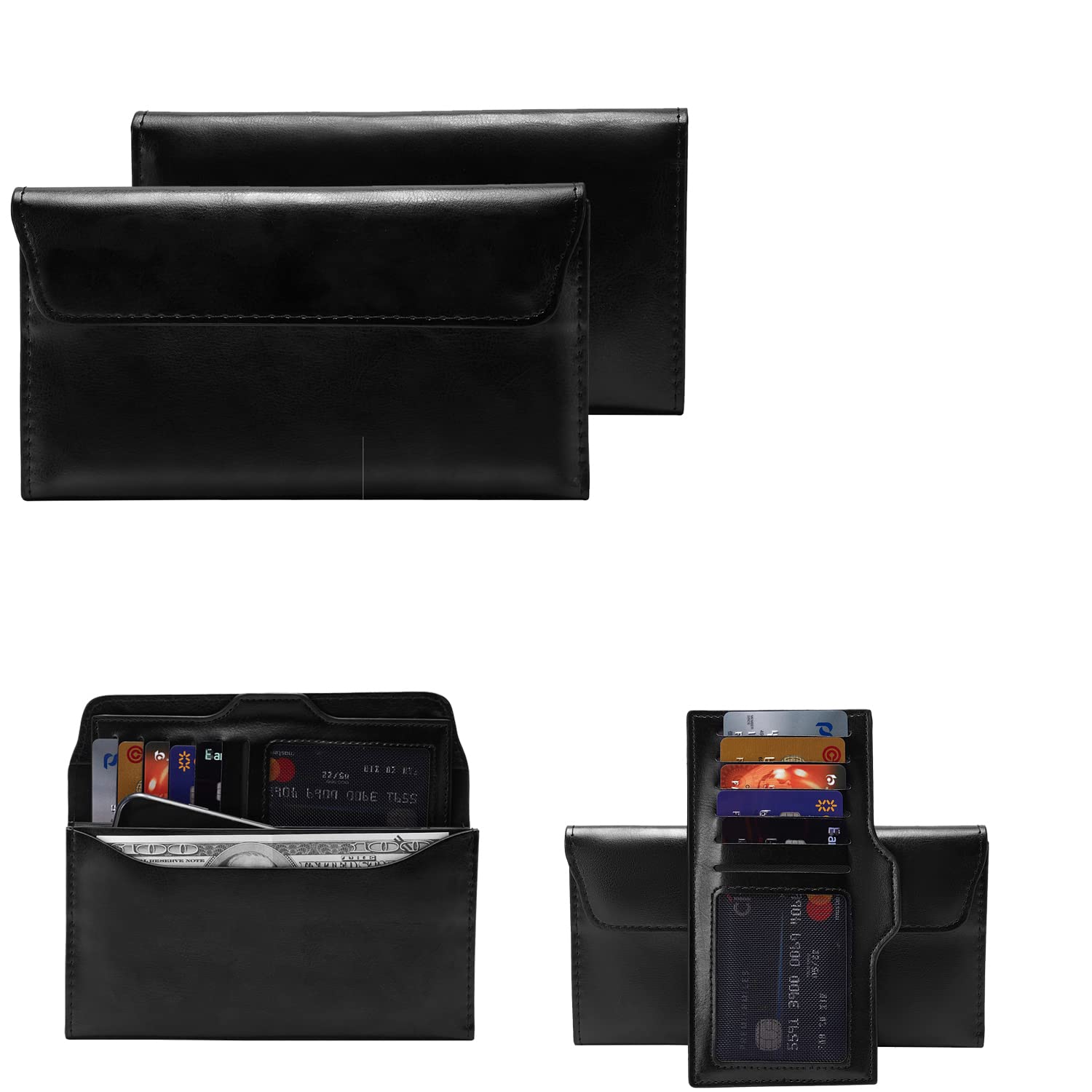 Housse pour Oppo A96 couverture de finition premium noire - 7
