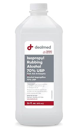 Dealmed Isopropyl Rubbing Alcohol - 70% USP, 16 oz 1 Pack