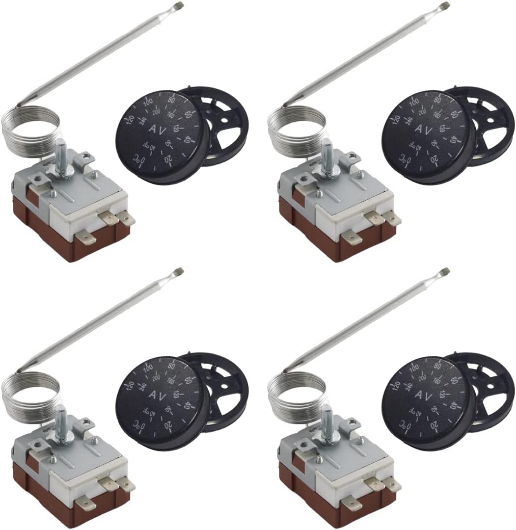American Volt 4pack Adjustable Electric Fan Thermostat Switch