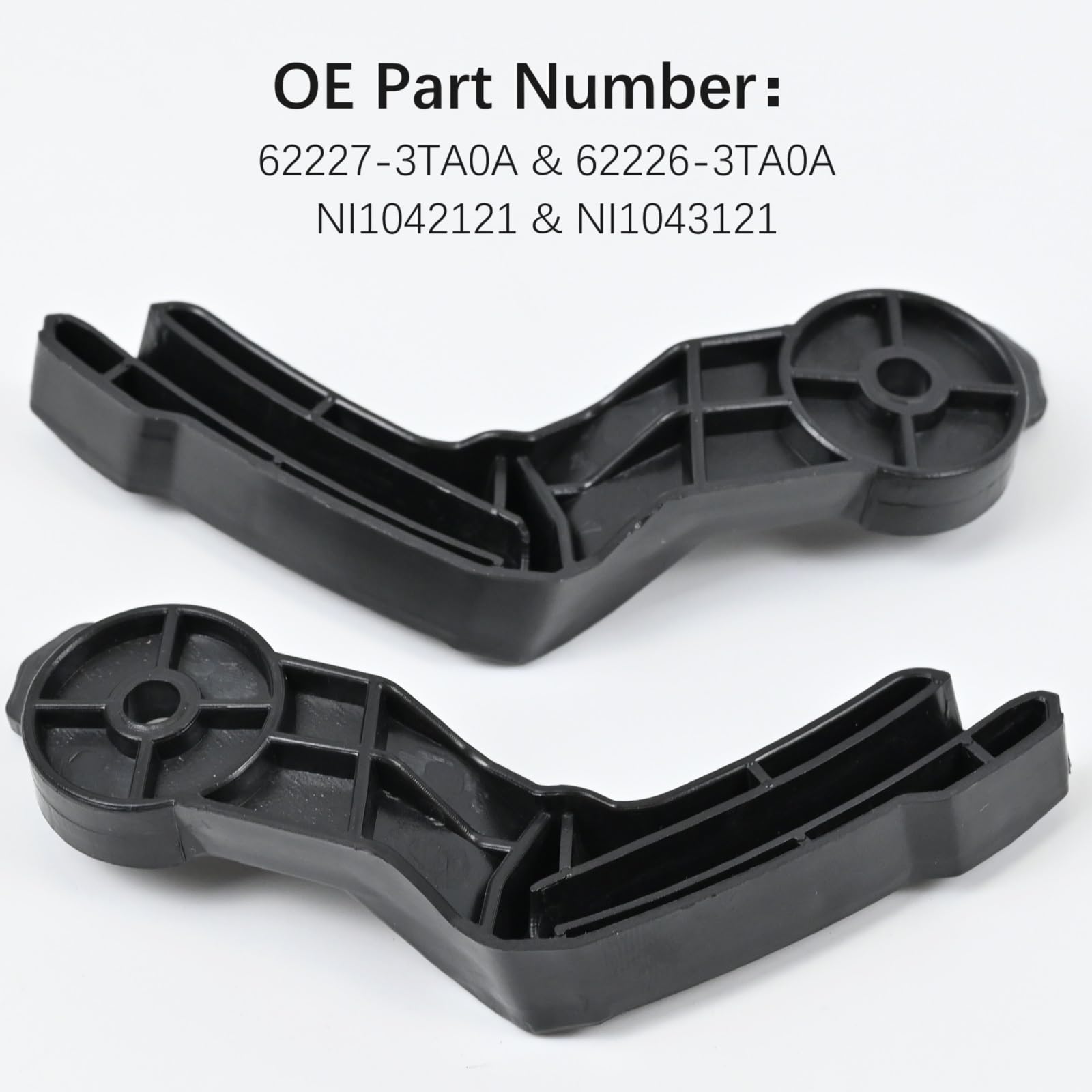 Front Bumper Bracket Set Of 2 For 2013-2015 Nissan Altima - Left & Right Side, Direct Replacement