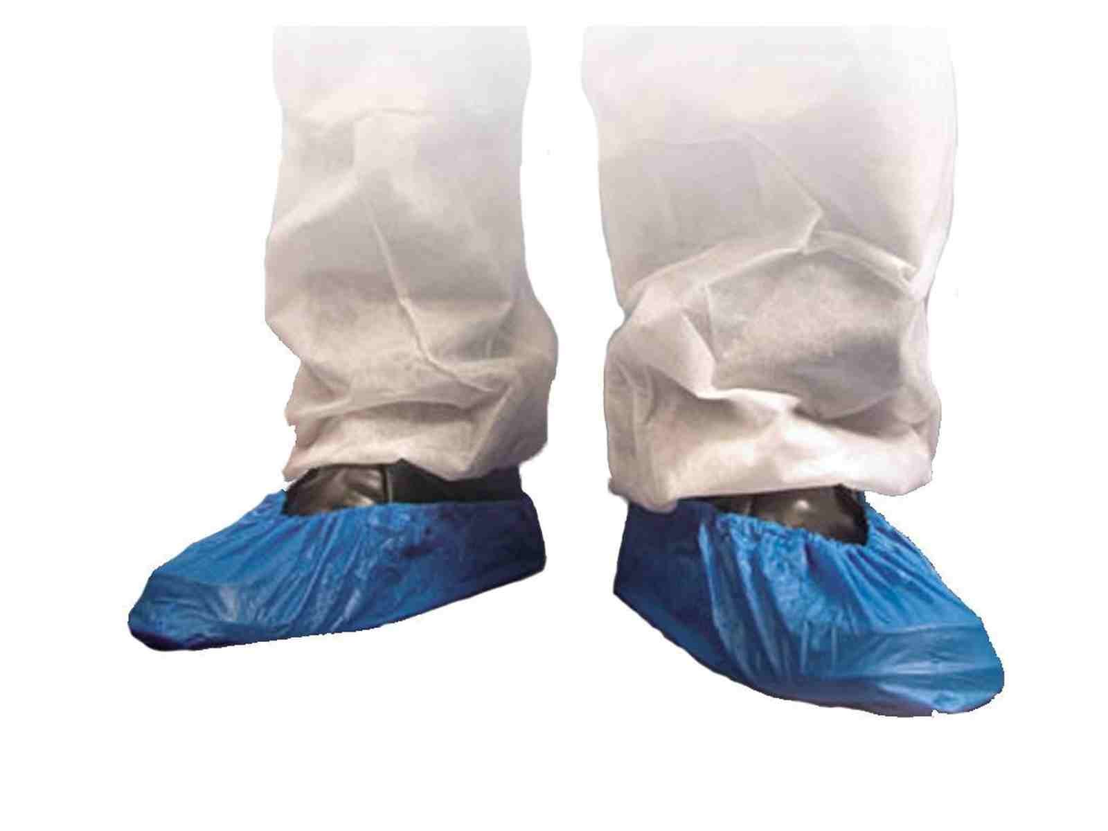 Shield Overshoes 14" Cpe Embossed With Elasticated Edges - Pack Of 100
