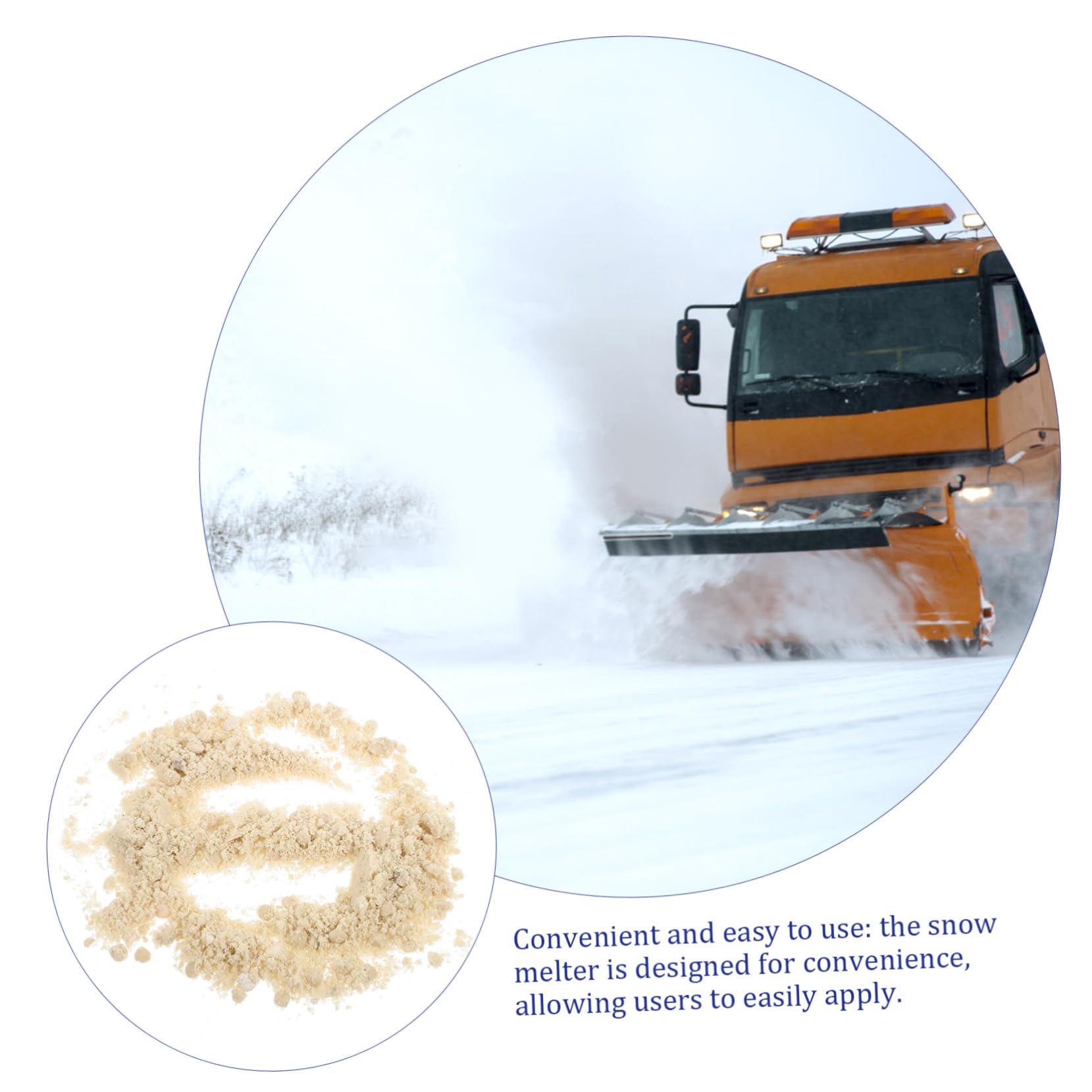 ibasenice 1 Paquete Descongelante de Nieve Ecológico Rápido y Eficaz para Remoción de Hielo Carreteras Calles Residenciales y Áreas Comerciales