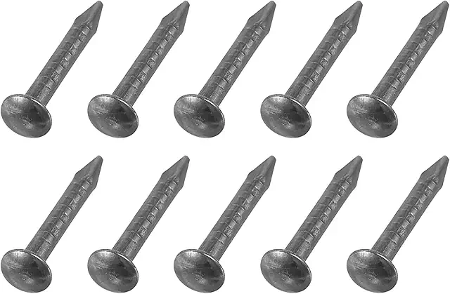 200Pcs 1x8mm Carbon Steel Round Head Nails - Galvanized Nails for Woodworking & DIY