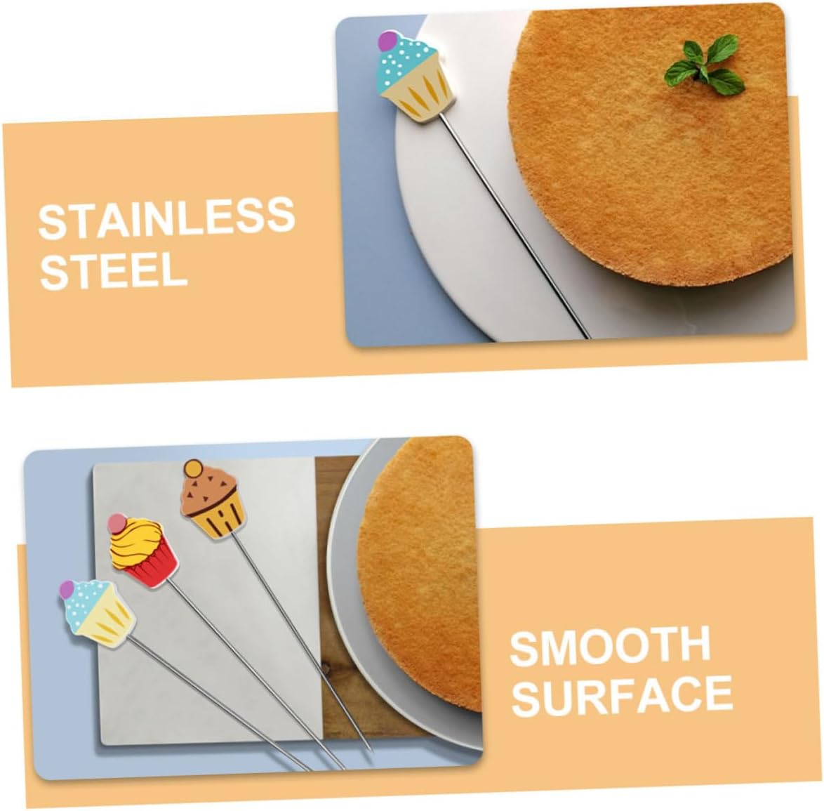 6pcs Stainless Steel Cake Testers Baking Tools for Baking Decor Supplies