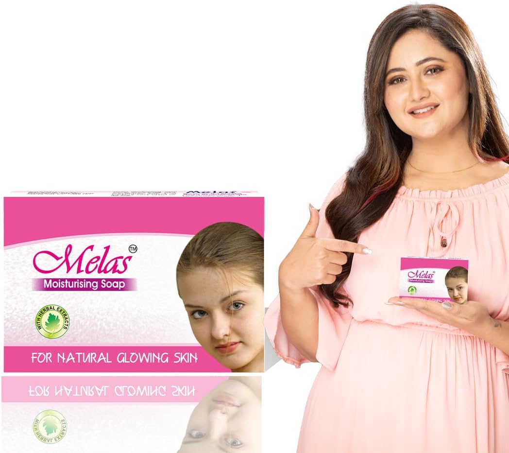 Melas Pack of 8 (75 GM Each) Moisturising Soap for Men & Women with Herbal Extract, Cruelty Free Soap with Goodness of Aloe-Vera & Glycerin for Dry Type