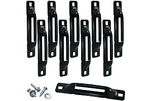10pcs E-Track Single Slot Tie Down Anchors for Trailers, Vans, Trucks