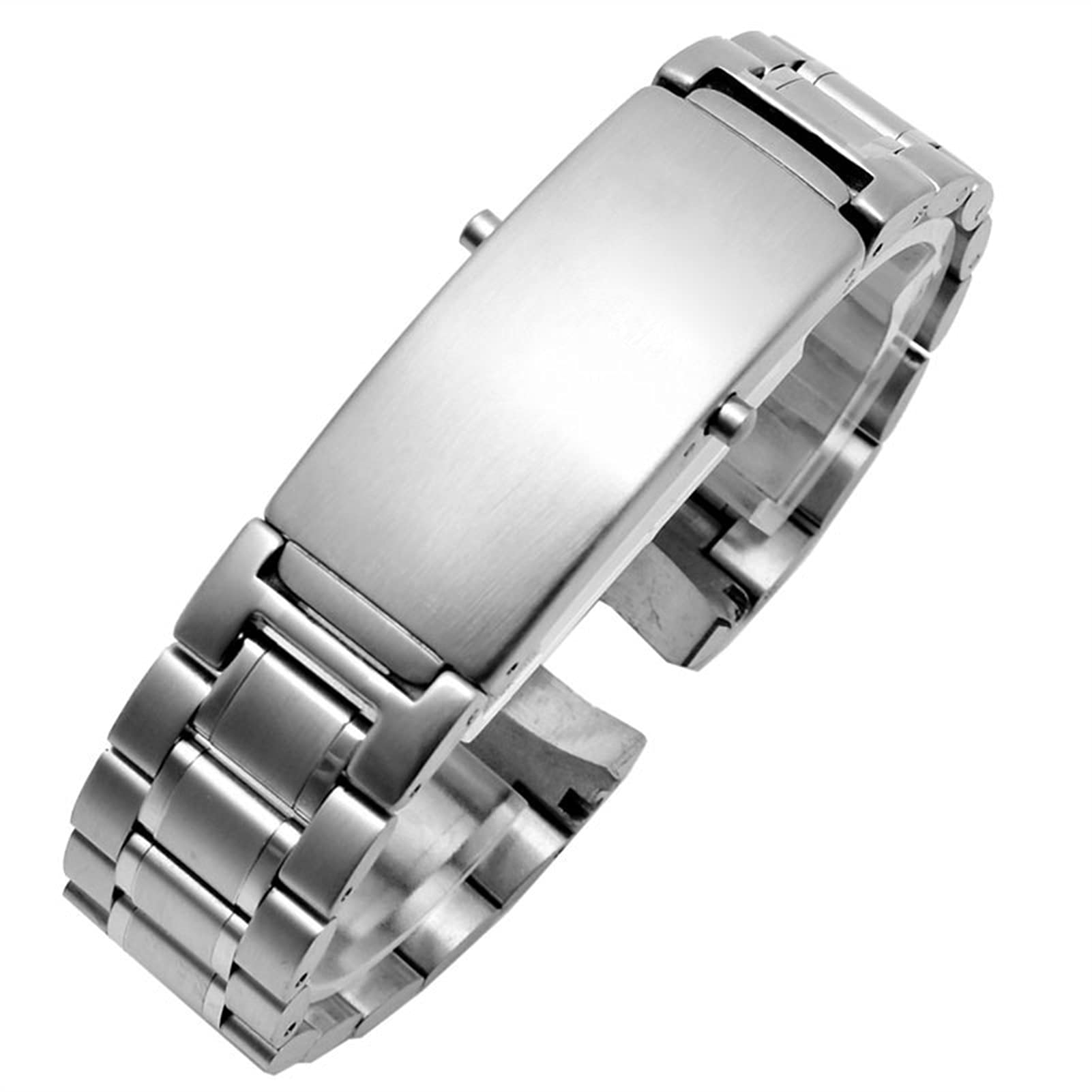 QHQQXN Cinturino per Orologio Cinturino di Ricambio in Acciaio Inossidabile Solido Cinturino a sgancio rapido Traspirante 18 mm 20 mm 22 mm Argento