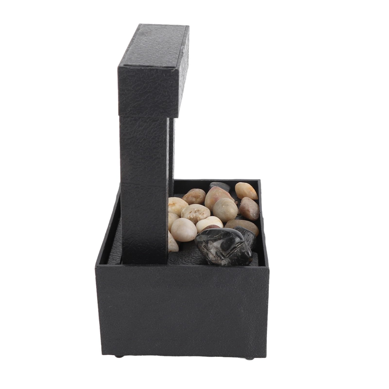 Fuente Decorativa de jardín, Fuente de Agua con Cascada, de Piedra, con iluminación LED, alimentación USB, Bomba de Agua, Feng Shui Zen, decoración para salón, Dormitorio, Oficina