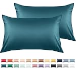 Warmstar 100% Cotton Toddler Pillowcase Set of 2, 600 Thread Count 13x18 Toddler Pillowcases Soft & Breathable, Cotton Travel Pillow Case Cover 13"x 18" with Envelope Closure,Dark Grey