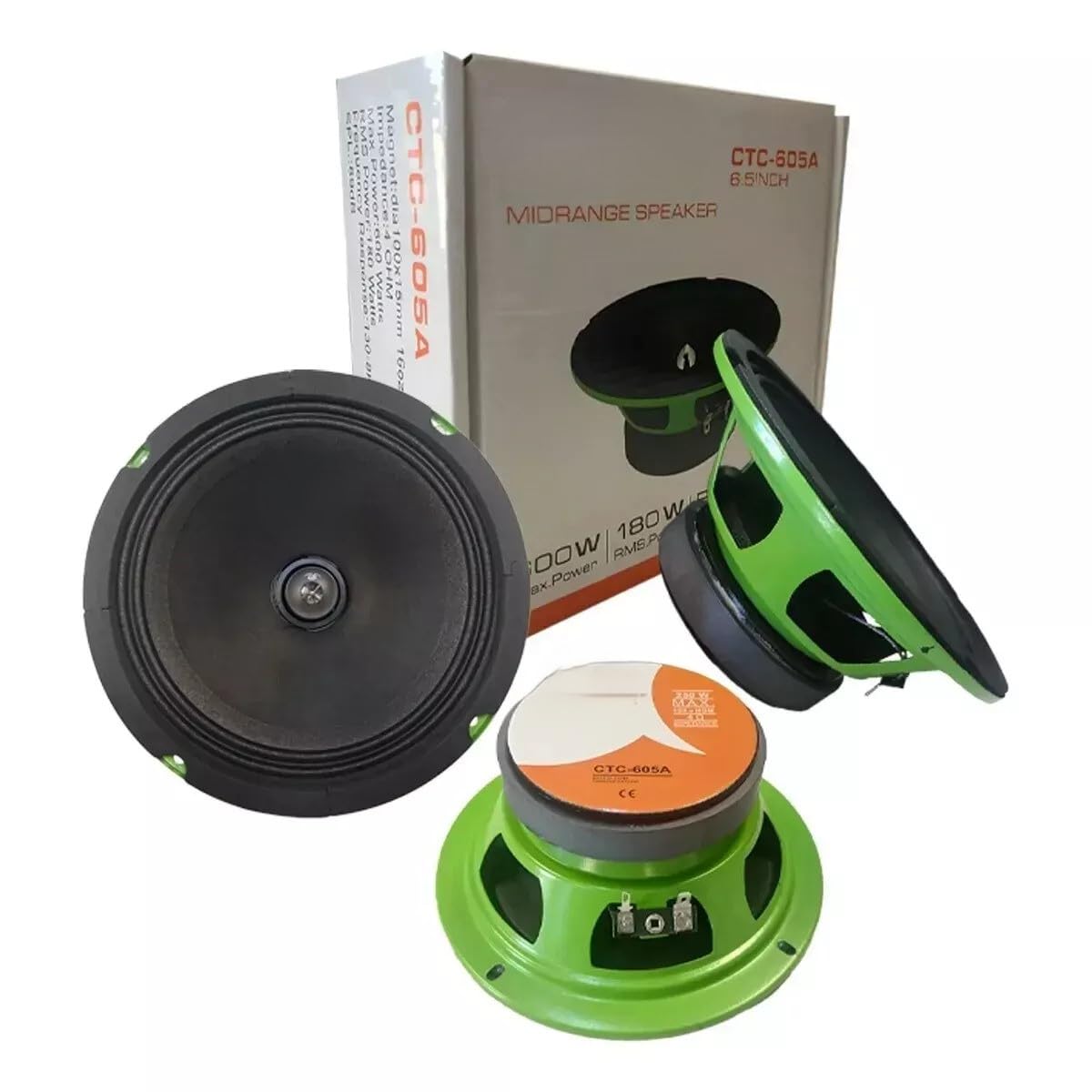 Generico CASSA PROFESSIONALE PER AUTO MIDRANGE SPEAKER DA 600W ALTOPARLANTE WOOFER 16 CM