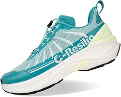 Tênis masculino Max acolchoado com cadarço rápido para caminhada com suporte de arco para fascite plantar alívio da dor respirável ao ar livre trilha tênis antiderrapante para acampamento