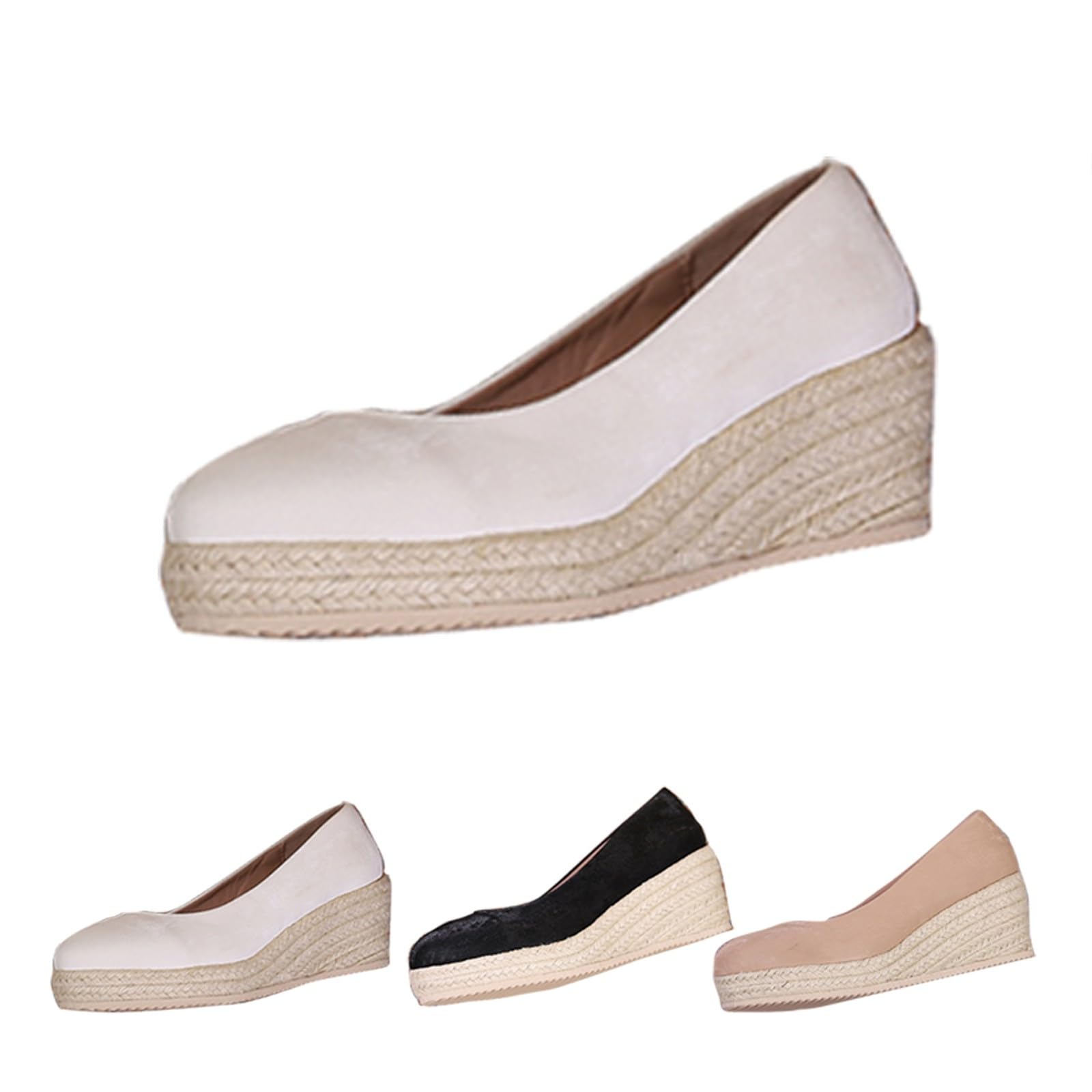Generico Sandales CompenséEs Femme Confortables LéGèRes AntidéRapantes Semelle Souple Respirantes Chaussures Femme éTé Mode Mules OrthopéDiques Pieds Larges Ville Vacances