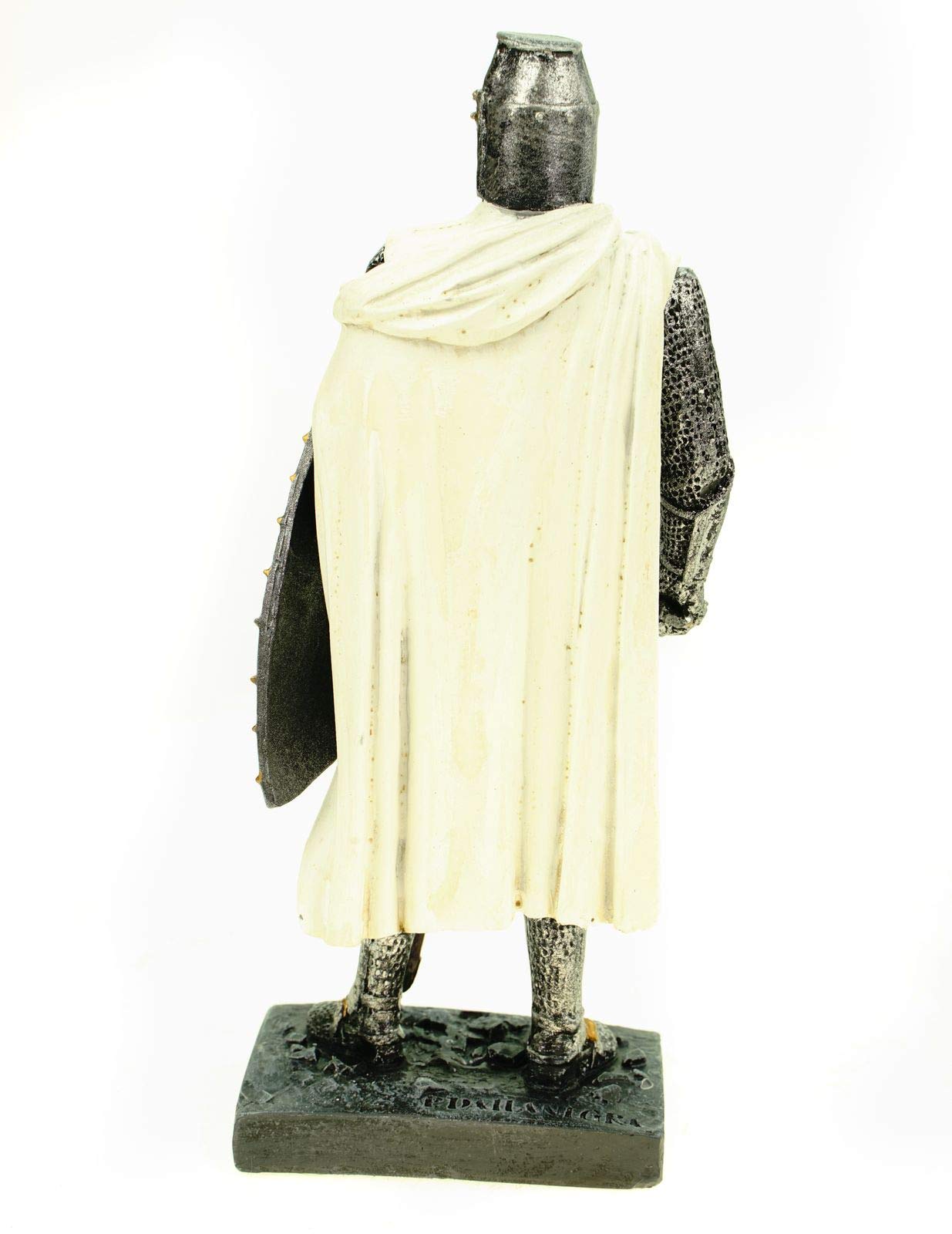 Ritter des heiligen Grabes mit Schwert und Schild 18 cm Figur Templer Skulptur