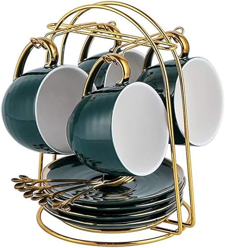 Juego de cucharas de café de 74fl oz taza de té nórdico taza de té espresso tetera