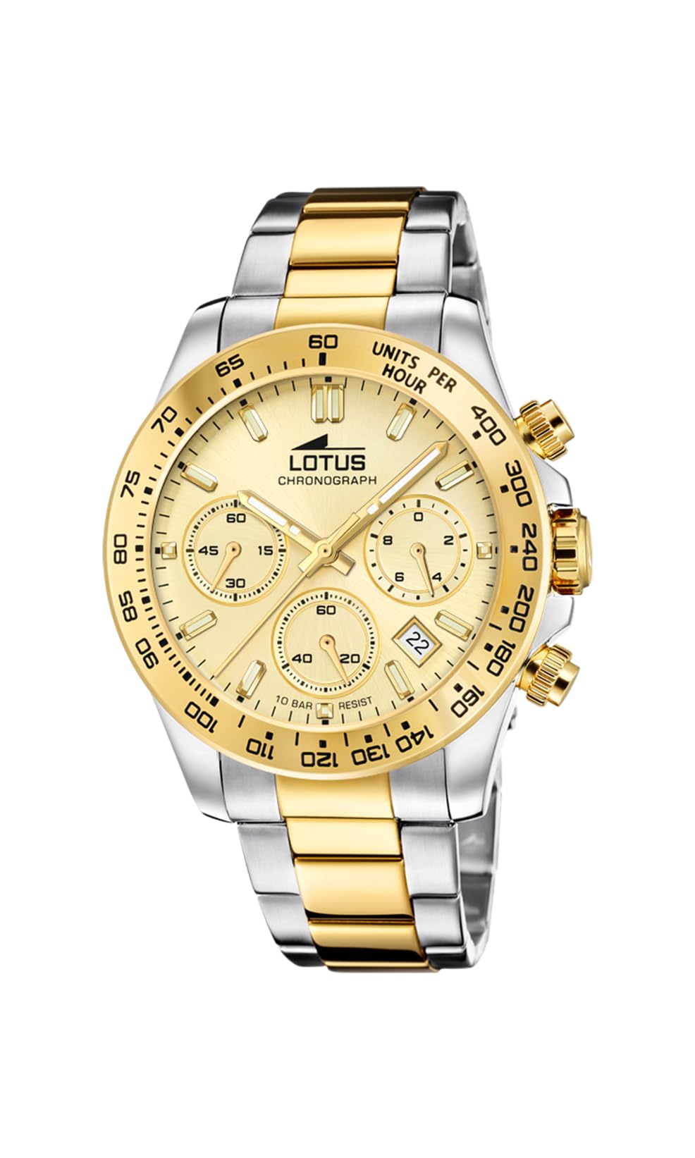 LOTUS Orologio Uomo Analogico Acciaio 316L Multicolore - Quarzo Cronografo, Data - Vetro Minerale Resistente - Impermeabile 10 ATM - 18913/2 Special Prices