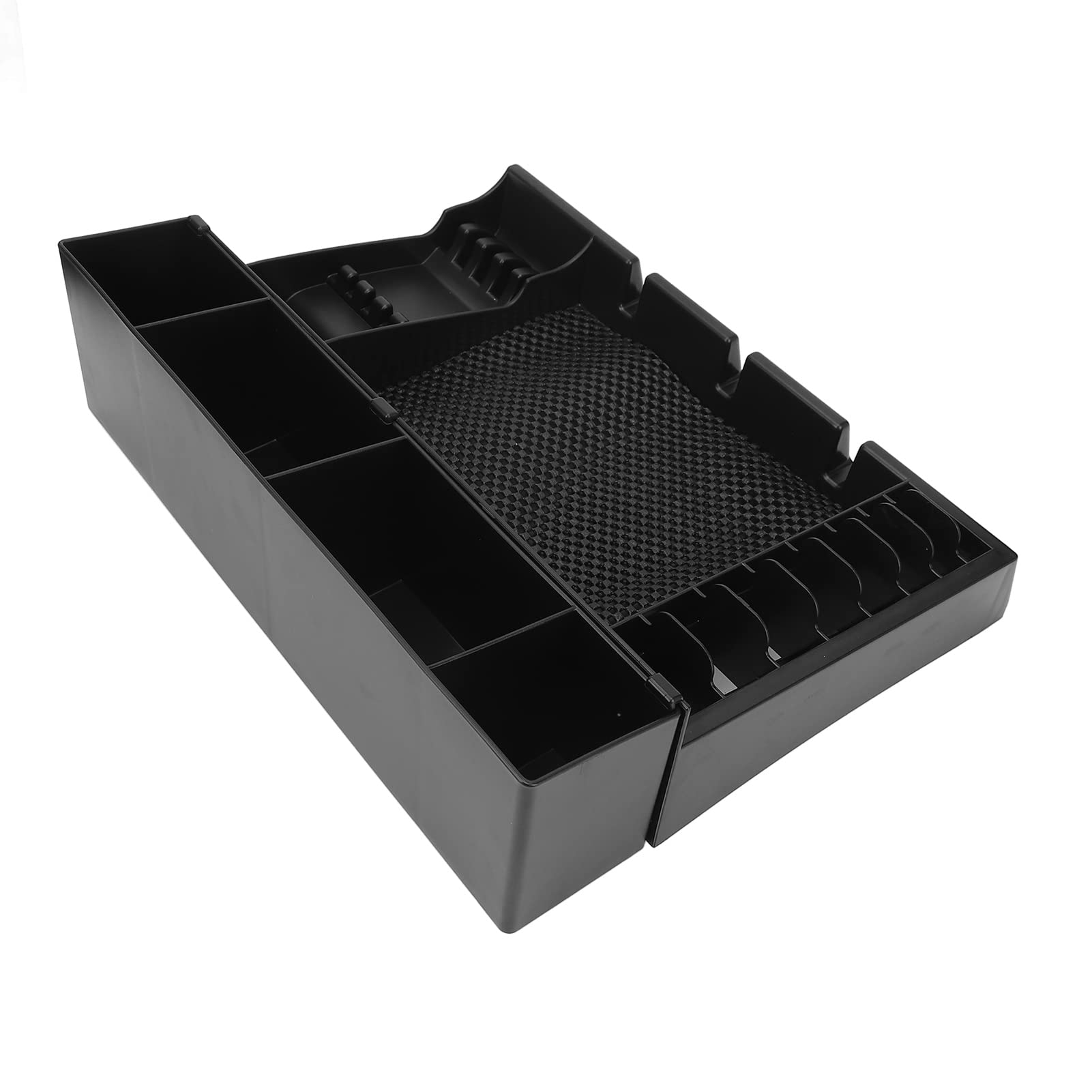 Srliya Organisateur D'outils de Rasage, Boîte de Rangement Antidérapante de Grande capacité pour Salon de Coiffure, Lavabo, Matériau ABS Gris
