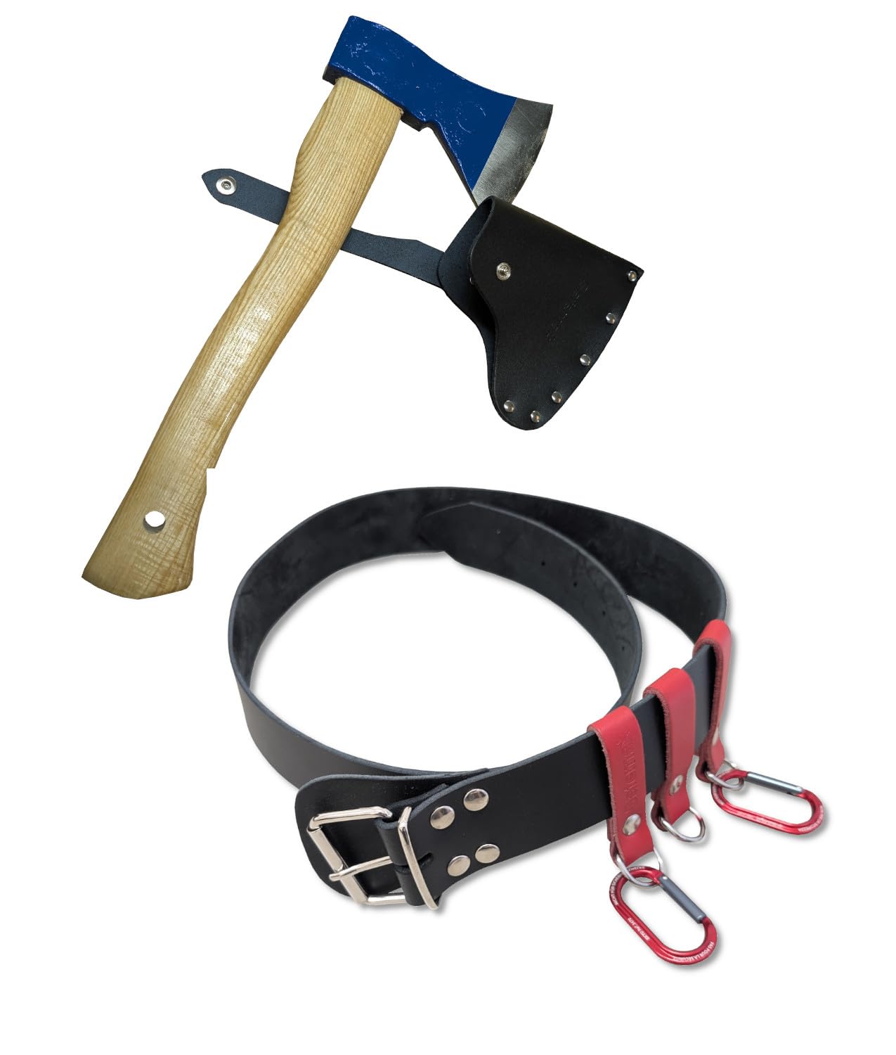 Cinturone antincendio Safemax con moschettoni lunghezza 120 cm con protezione della fibbia, disponibile con vari accessori