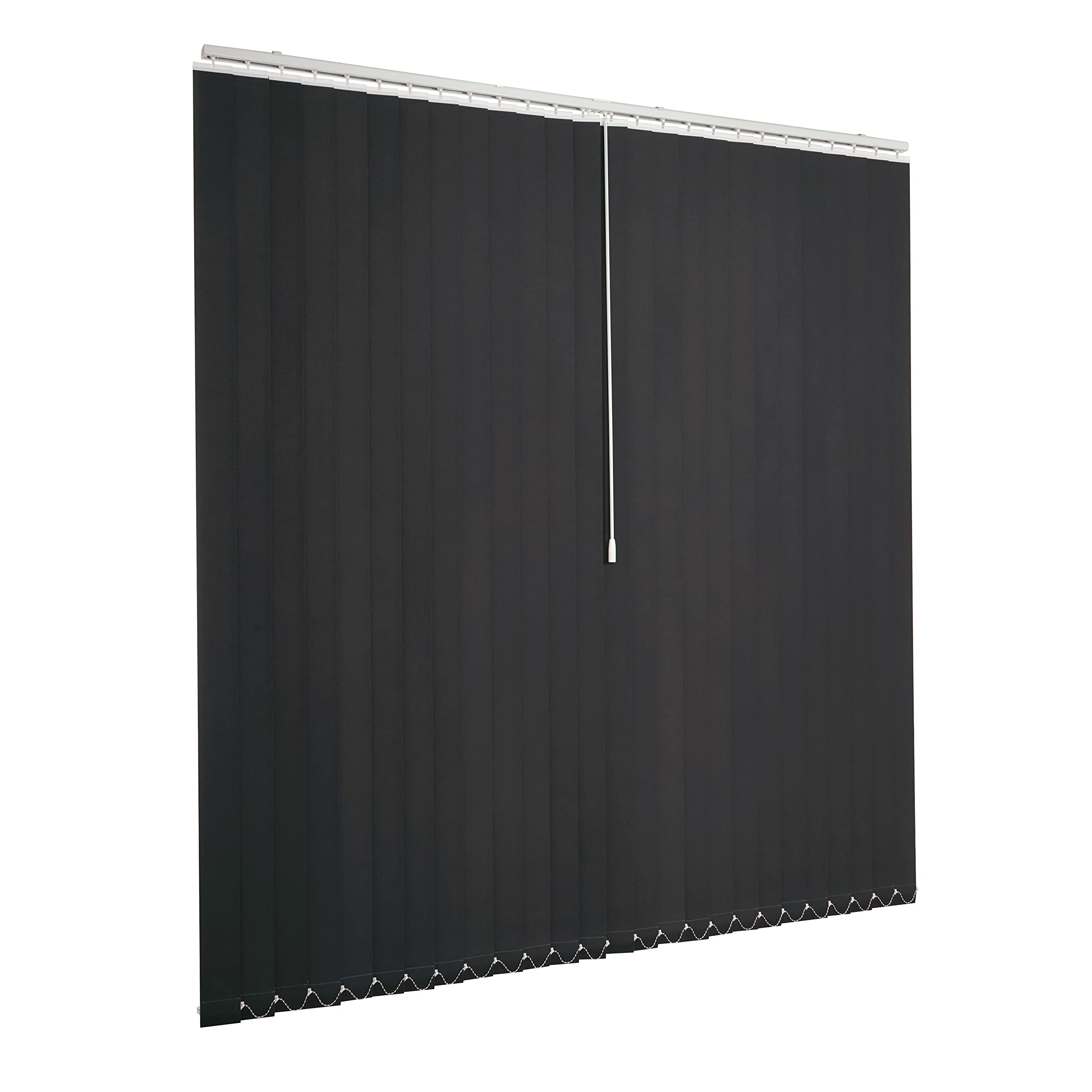 Ventanara zasłona lamelowa, antracyt, żaluzja pionowa, 89 mm, wraz z materiałem montażowym, 300 x 250 cm