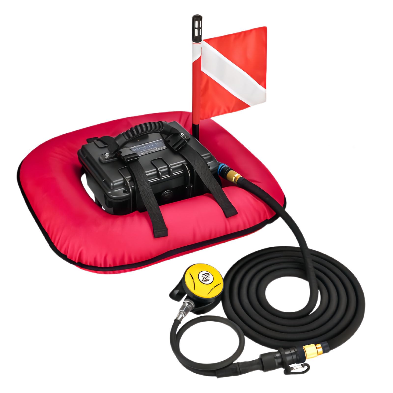Tankless Scuba Diving System Portable Underwater Breathing Device Red