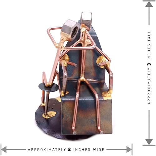 Miniatura 6 de Higienista dental - Figura de arte de metal coleccionable hecha a mano, accesorios de escritorio, trofeo, regalo de jefe, decoración de oficina,