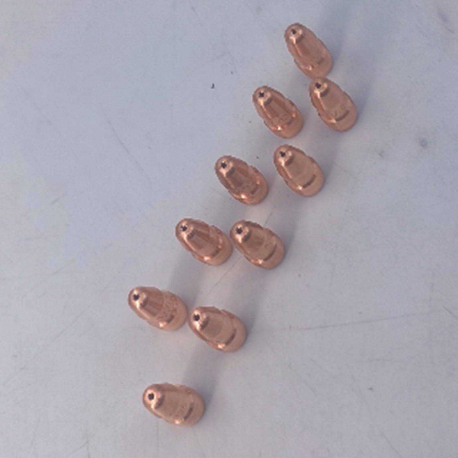 Confezione da 10 ugelli per saldatura MIG VTS30 di ricambio per Fusion 140/180/220/250, ugello in rame per filo da 0,030", compatibile con pistola per saldatura Velocity