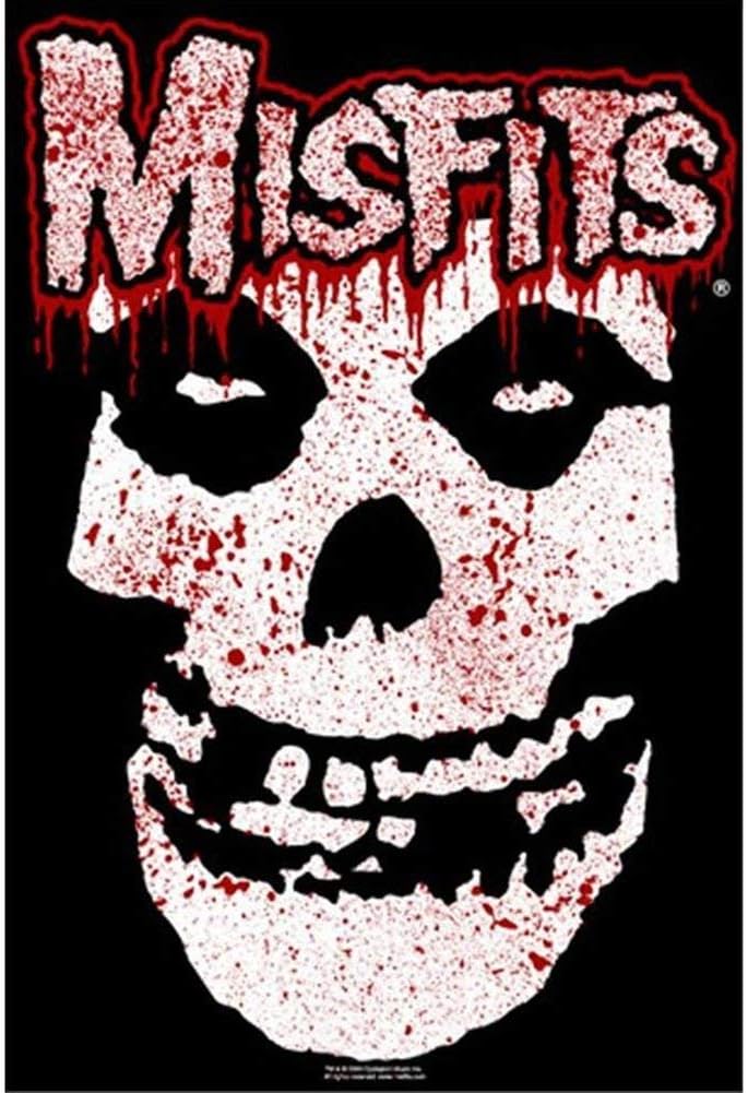 Misfits - Fiend Skull Splatter Poster - Officially Licensed - 24" x 36"