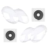 Tivora A Set Front Headlight Lens Cover&Glue Compatible with 2003-2008 Mercedes Benz W230/R230 SL500 SL550 SL600 SL55 AMG SL65 AMG