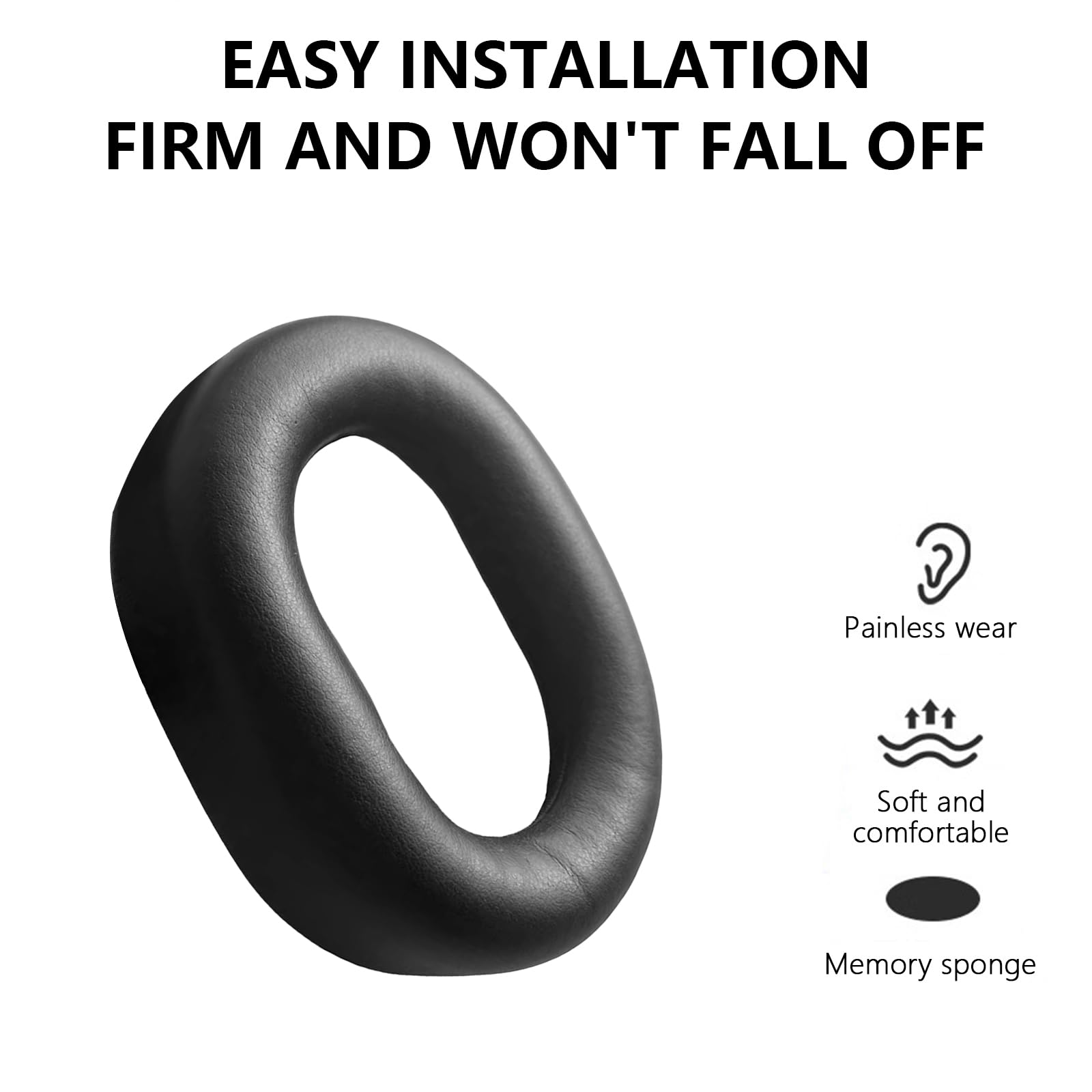 Coussinets de rechange pour casque Surround 80UC Poly Coussinets en éponge haute densité pour améliorer le confort et réduire le bruit
