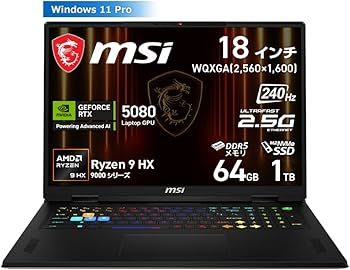 Amazon.co.jp: MSI ゲーミング ノートPC Vector A18 HX 【最新Ryzen 9