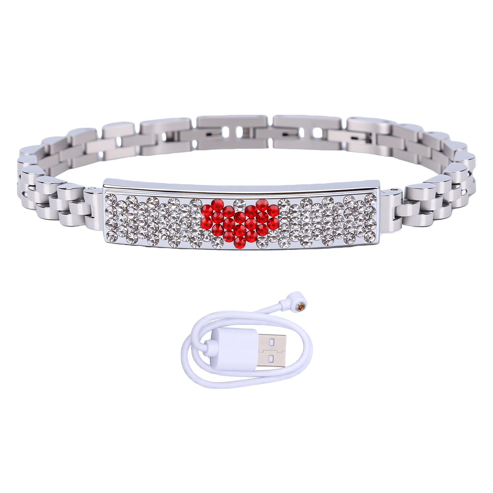 Luocute Pulsera Inteligente SC7A20H, Brazalete Deportivo, 160kb ROM + 64kb RAM, for Uso Diario y Ejercicio（英语文案）