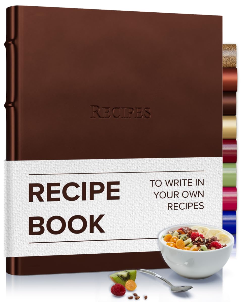 Gallery Leather Recipe Organizer - Freeport Metallic Bronze - 9.25