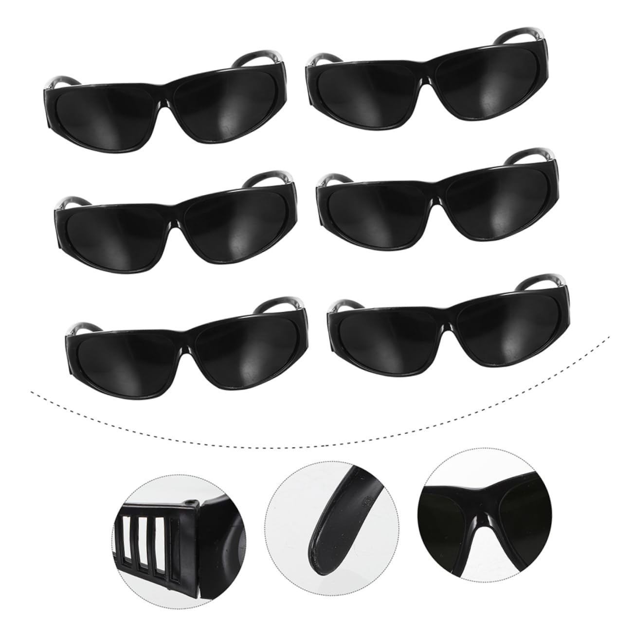 Gadpiparty 24stücke Schweißschutzbrille Winddichte Augen Schutzbrille Effektiver Augenschutz Für Schweißarbeiten Kratzfest Und Staubdicht Geeignet Für Verschiedene Anwendungen