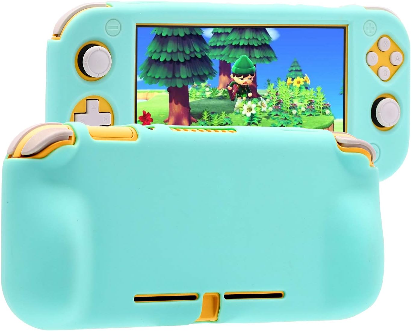 Silicone Case for Nintendo Switch Lite, Screen Protector & 6 Thumb Grips image 3