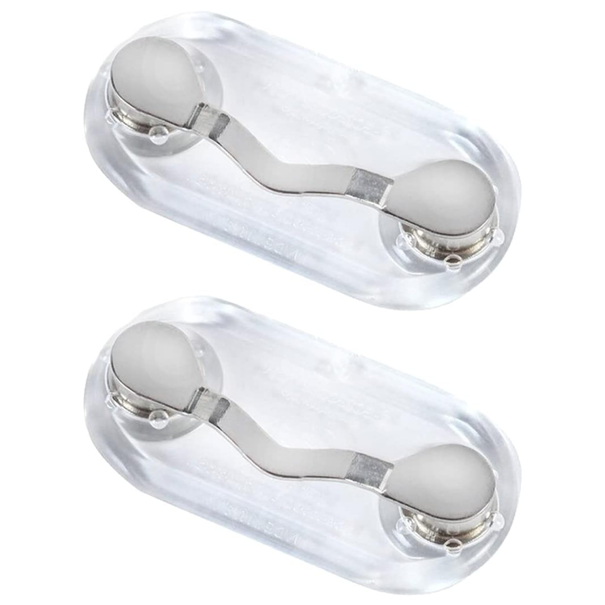 Portagafas magnético Readerest (paquete de 2) – Clips de acero inoxidable para gafas, insignias y etiquetas de identificación – Sujeción segura para hombres y mujeres – Pinzas para camisa y ropa para gafas de sol, gafas de lectura y gafas de vista